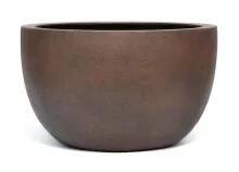 BIG EGG POT LOW RUSTY IRON