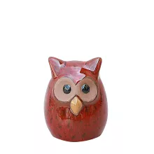 DECO OWL FALL RED BROWN