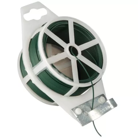 Geplastificeerd metaaldraad groen