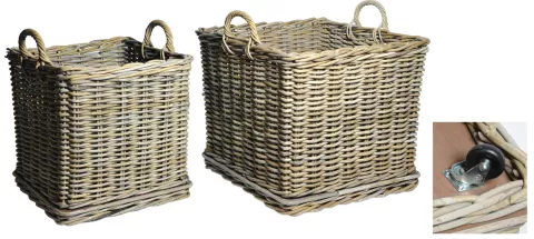 BASKET SQUARE KUBU ON WHEELS