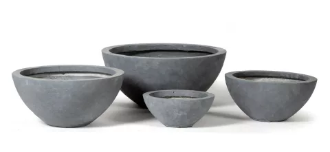 CLAYFIBRE BOWL LOW AUTHENTIC GREY