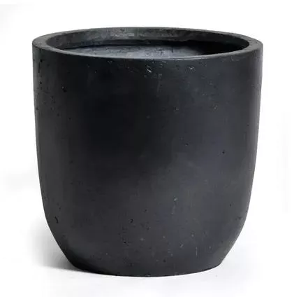 CLAYFIBRE EGG POT ANTHRACITE