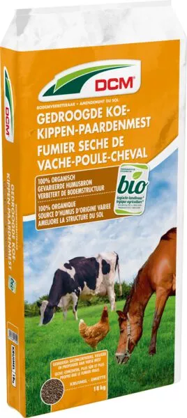 DCM GEDROOGDE KOE-, KIP-, PAARDENMEST