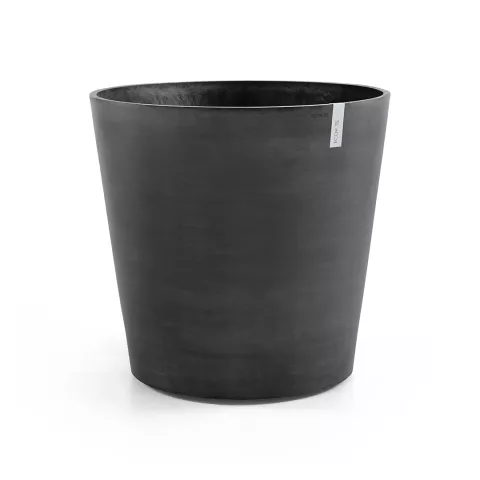 ECOPOTS AMSTERDAM ROND DARK GREY + WIELEN