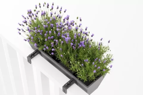 ECOPOTS BRUGES BALCONY GREY