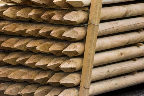 Paal gefreesd diam 4 cm