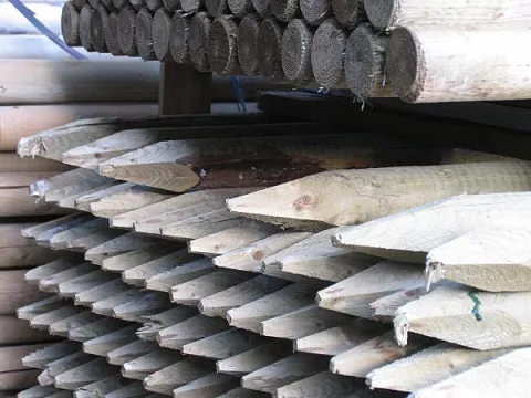 Steunpalen en bindmateriaal